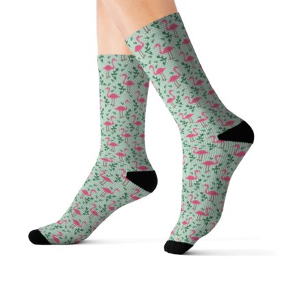 Flamingo Green Socks - Image 12