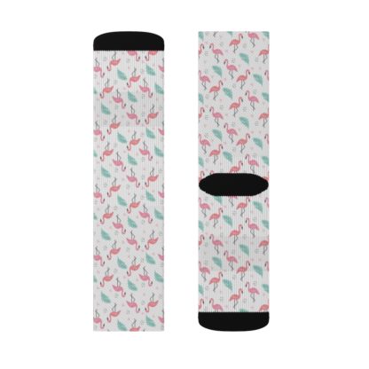 Flamingo Leaves Socks - Image 11