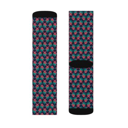 Flamingo Flowers Socks - Image 11