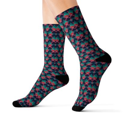 Flamingo Flowers Socks - Image 12