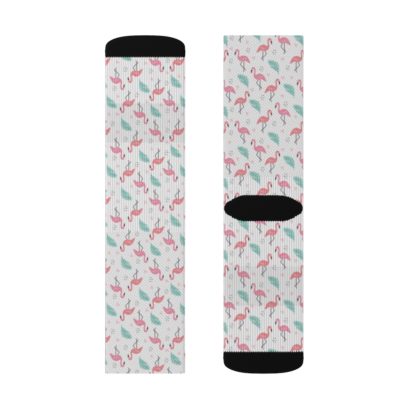 Flamingo Leaves Socks - Image 10