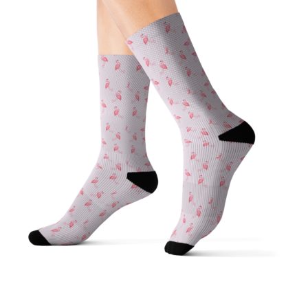 Flamingo Pink Socks - Image 8