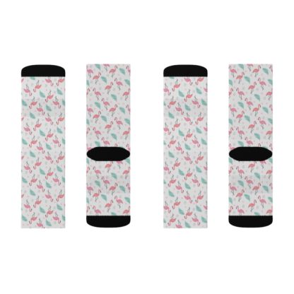 Flamingo Leaves Socks - Image 5