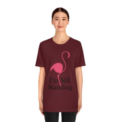 I'm Still Standing Flamingo Unisex Jersey Short Sleeve Tee - Image 11